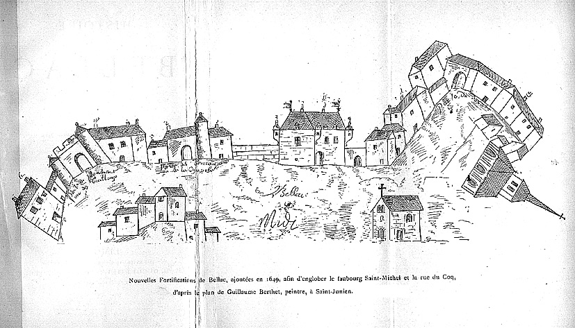 Plan de Guillaume Berthet 1649